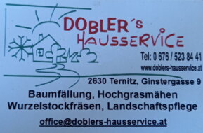 Visitenkarte von Dobler's Hausservice